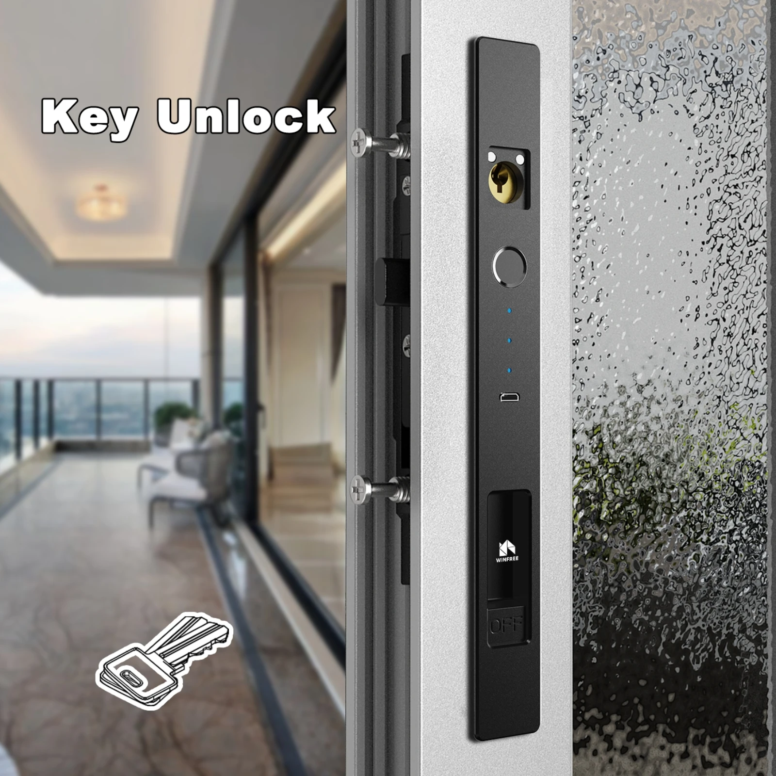 WINFREE Schuifraamdeur Slim Sl - Smart Garden Door Lock recensie en prijs