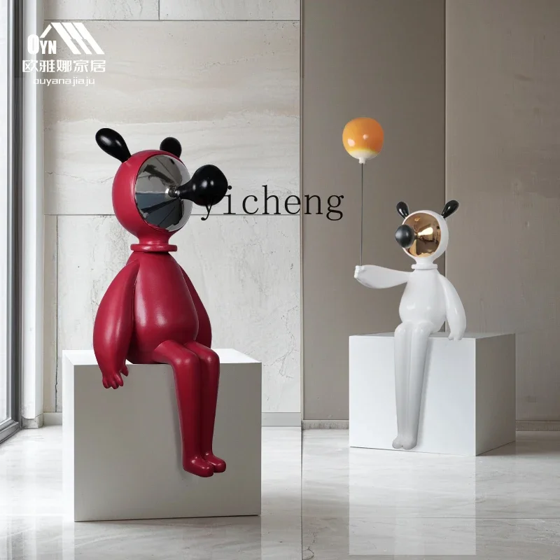 B1 living room rabbit floor ornament cartoon cute sofa decoration living room decoration