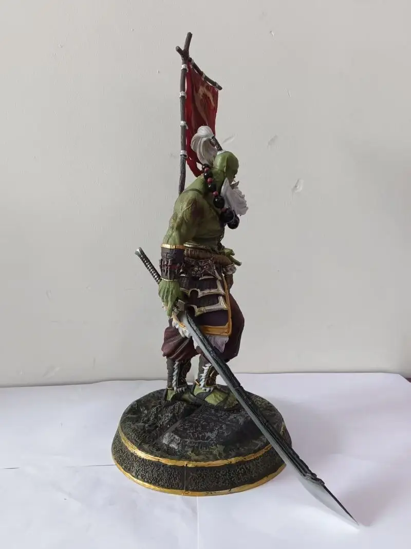 Nouveau 40cm World Of Warcraft jeux d'anime entourant les Statues Breaking Dawn Hero épée Saint Samuro fait à la main décoration de Table cadeau