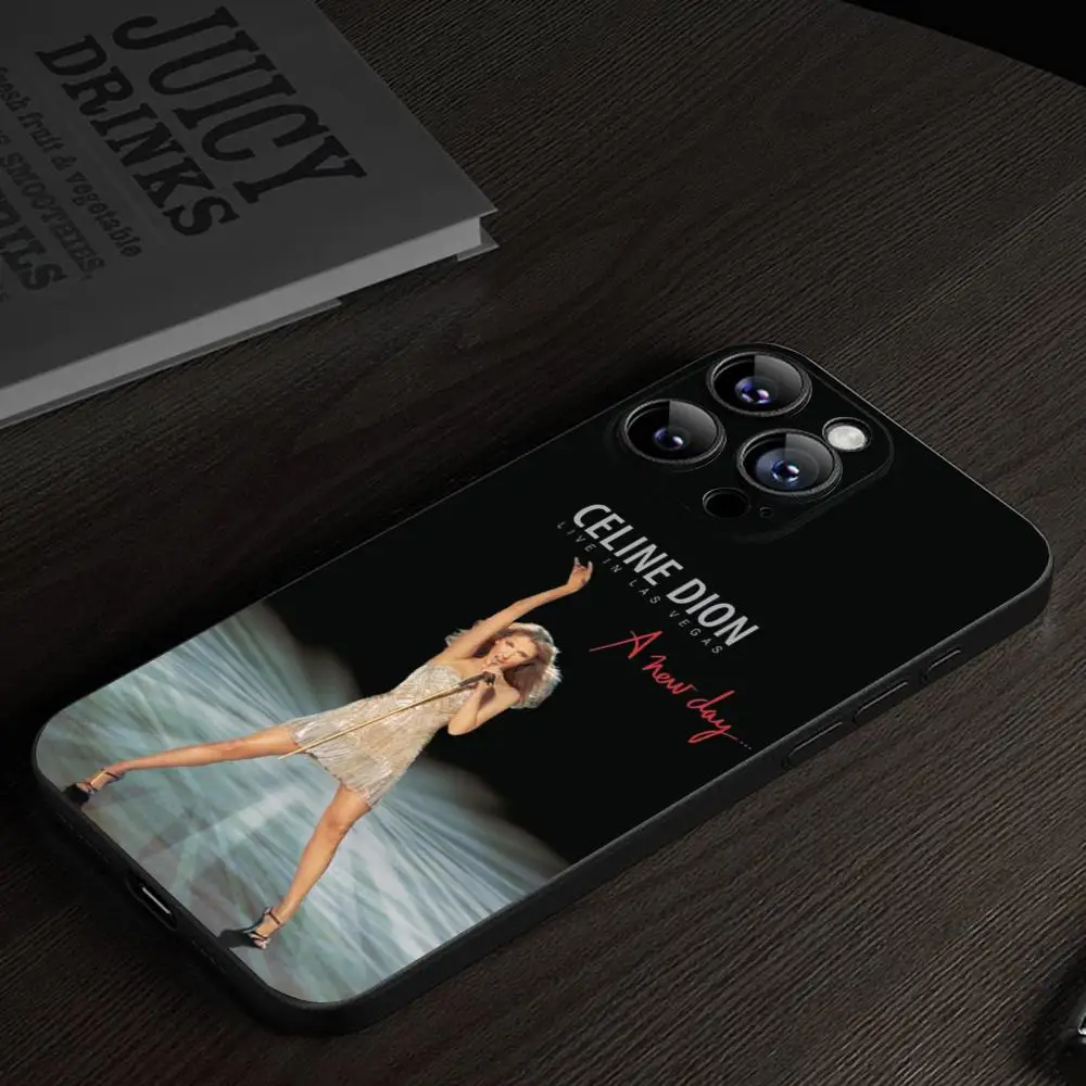 Singer Celine Dion Phone Case For IPhone 15 16 13 Pro Max 14 12 11 Xr X 8 7 6 Plus Luxury Back Cover