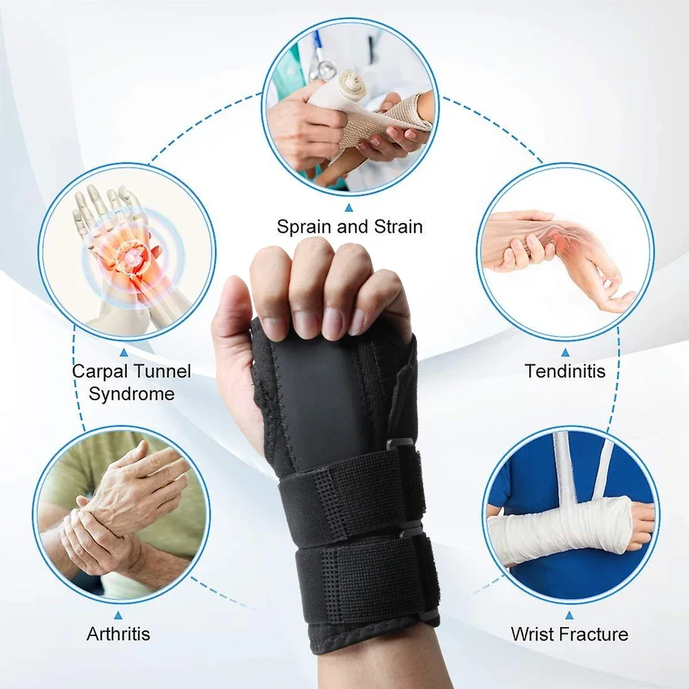 1PCS Wrist Brace for Carpal Tunnel, Wrist Brace Night Support,Adjustable Wrist Splint Right Left Hand,Wrist Support for WomenMen