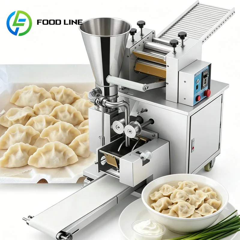 Automatic Dumpling Ravioli Making And Filling Machine Food Forming Production Line Customized