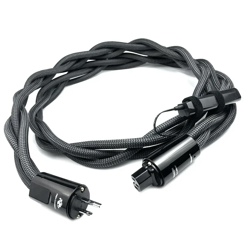 HiFi Audio Power Cable Dragon High Current US & EU Plug C13 C19 AC Power Cord Surround Version