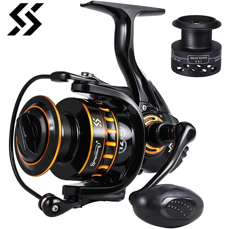 Sougayilang 1000-5000 Spinning Fishing Reel Ultralight Metal Frame Fishing Reel Saltwater Freshwater High Speed Fishing Reel