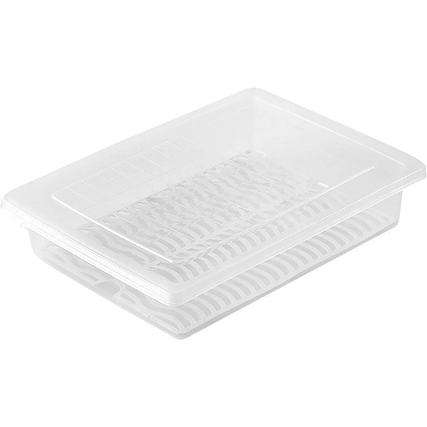 

Fridge Food Transparent Refrigeration Organizer Rectangular Versatile Food Container with Lid for