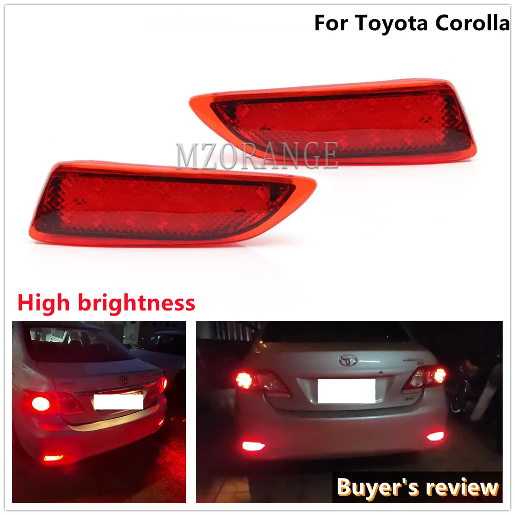 LED Reflector Rear Back Tail For Toyota Corolla/For Lexus CT200h Bumper Brake Stop Running Light Fog Lamp Car Accessories