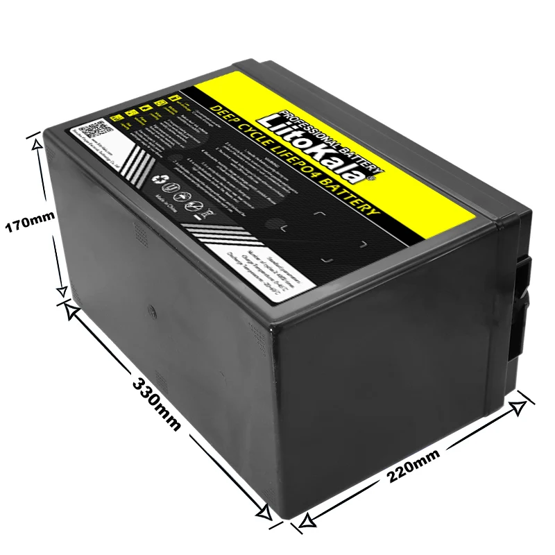 liitokala 24V/29.2V 60ah LiFePO4 Battery Lithium Iron Phosphate for boat inverter Car lighter Cycles Touring Batteries duty-free