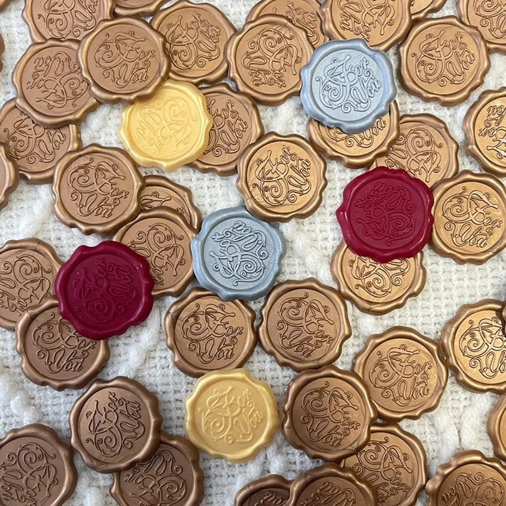 20Pcs Steric Sealing Wax Stickers Jubilant Retro Package Seal Decals Textured Wedding Wrapping Sealing Stickers Gift Packaging