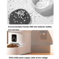 High Quality 4L Pet Intelligent Automatic Feeder 2 Styles WiFi Mobile Phone Remote White Cat Feeding Machine