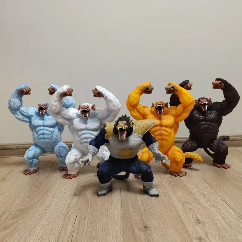

38-40cm Dragon Ball Vegeta Goku Ape Golden Gorilla Statue Theatrical Version Anime Figure Action Figurine Collectible Model Toys