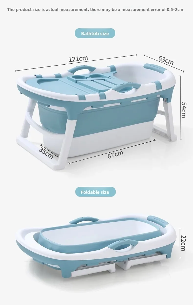 Foldable adult bath bucket whole body household
