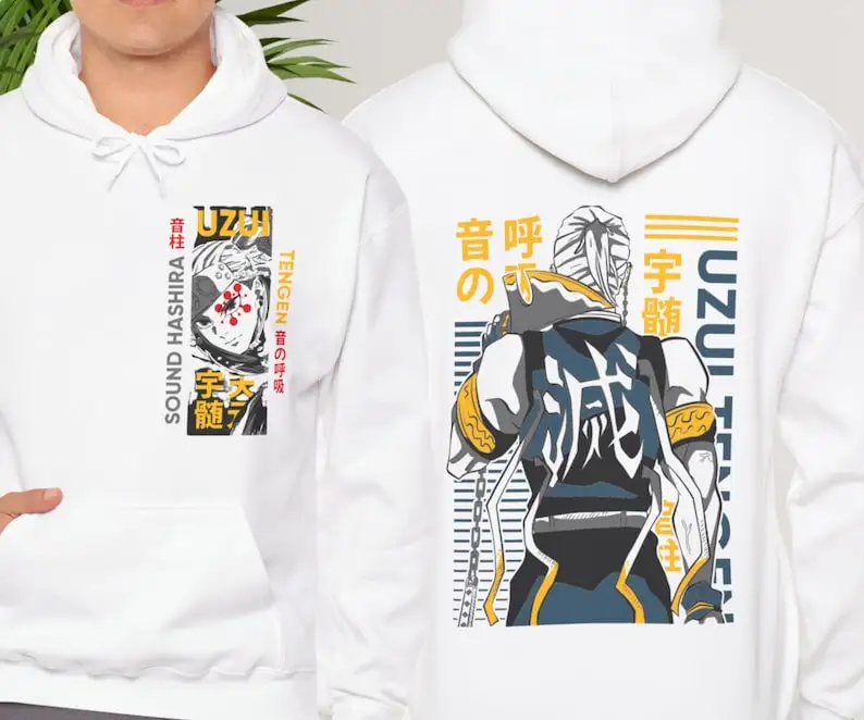 Tengen Uzui hoodie Demon Slayer Kimetsu no Yaiba anime Manga hoodie Gift for anime fan Gift for friends Plus size hoodie