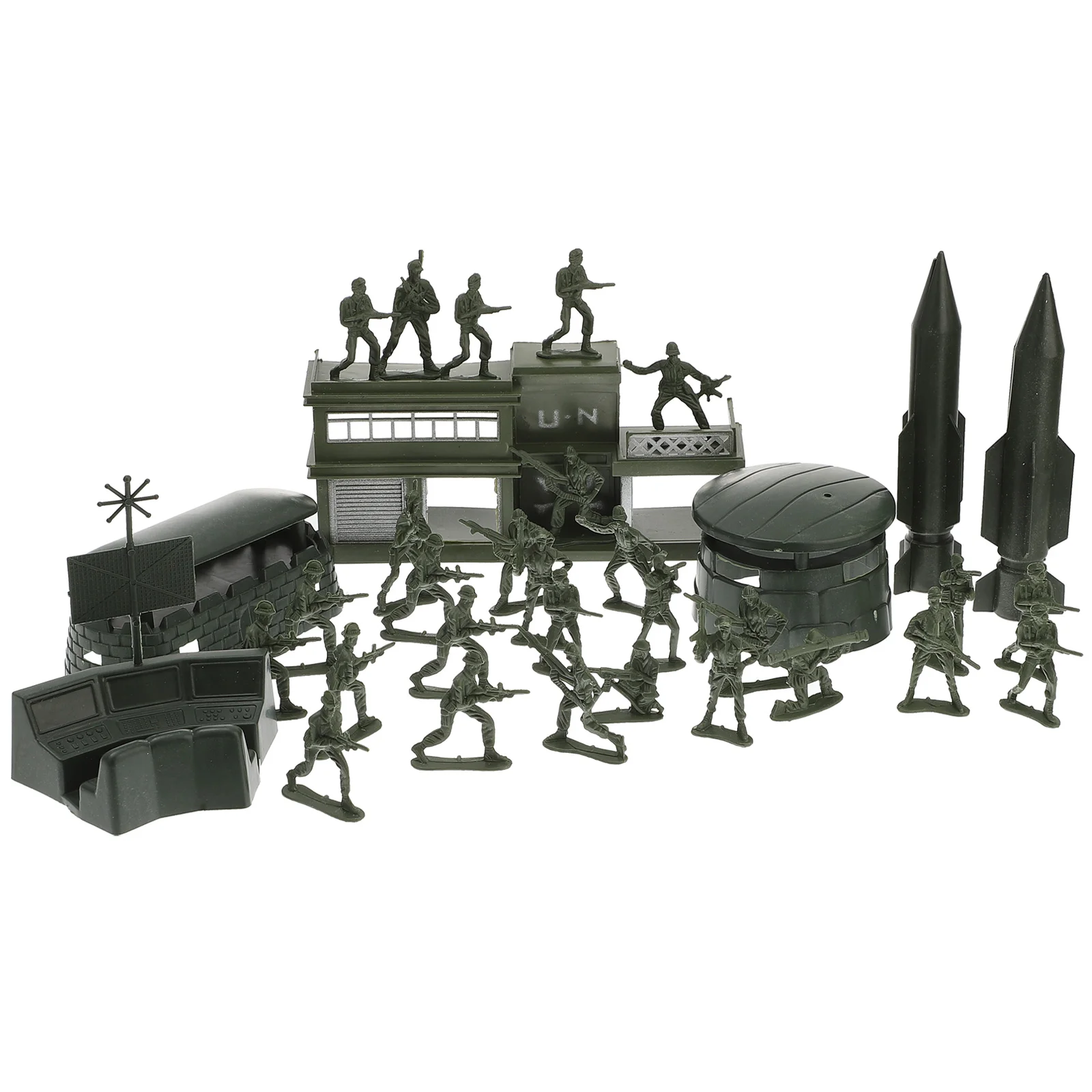 Toy Soldiers Miniature War Sand Table Model Piano Man Toys for Boys