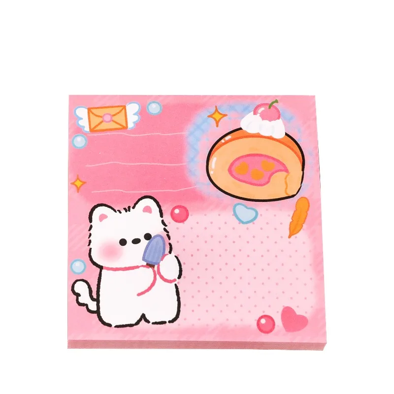 카툰노트, 학생들은 귀엽다, 메시지 남기기, 노트패드, 고급스러운, 찢어지는, 접착력 있는, 강력한 스티커, 귀여운 스티키 탭