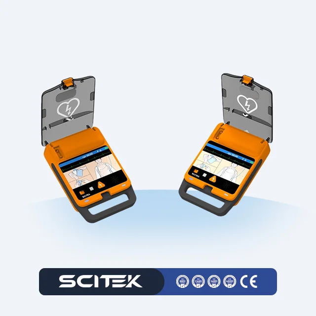 COOFULL SCITEK Automatic External Defibrillator Automatic Self-check Function Multiple Intelligent Safety protection LED
