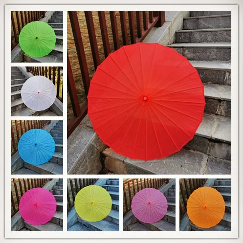 Heißer Verkauf Durchmesser 84 cm Handgemachte Tuch/Papier Regenschirm Hochzeit Dekoration Kind Malerei Regenschirm Kindergarten Hand DIY Handwerk