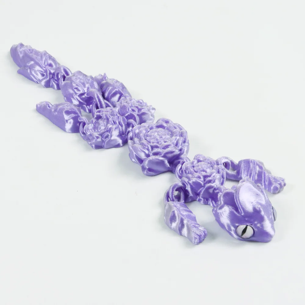 Neue Lotus Drache Spielzeug Statue 3D Druck Spielzeug Simulation Tier Drachen Modell Gelenke Bewegliche Desktop Dekoration Kleine Ornamente