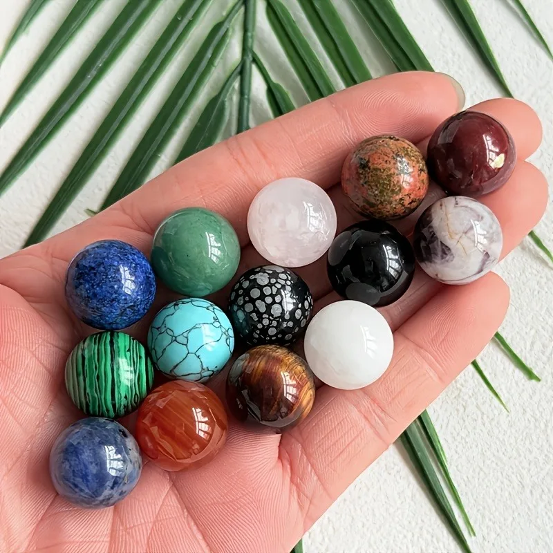 10/20/30 PCS Glass Ball Crystal Stone, Artificial mini Quartz Ball Home Decoration, desktop Ornaments, Fish Tank Decorations