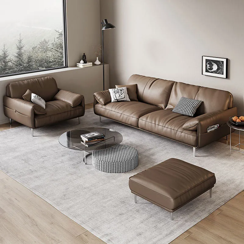 Modern minimalist faux leather Office single Double seater four seater sofa couch 1 2 3 4  person sofas couches Office Furniture