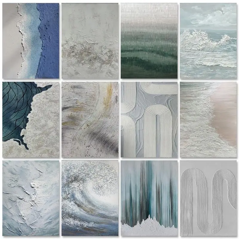 

GATYZTORY Paint By Numbers Abstract Landscapes Acrylic Drawing Canvas Oil Painting By Numbers For Adults Home