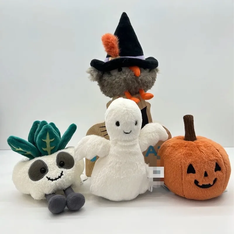 

New Super Hot And Bizarre Halloween Series Bob Skull Owl Pumpkin Gift Doll Plush Toy Gift Doll Halloween Desktop Decoration Gift