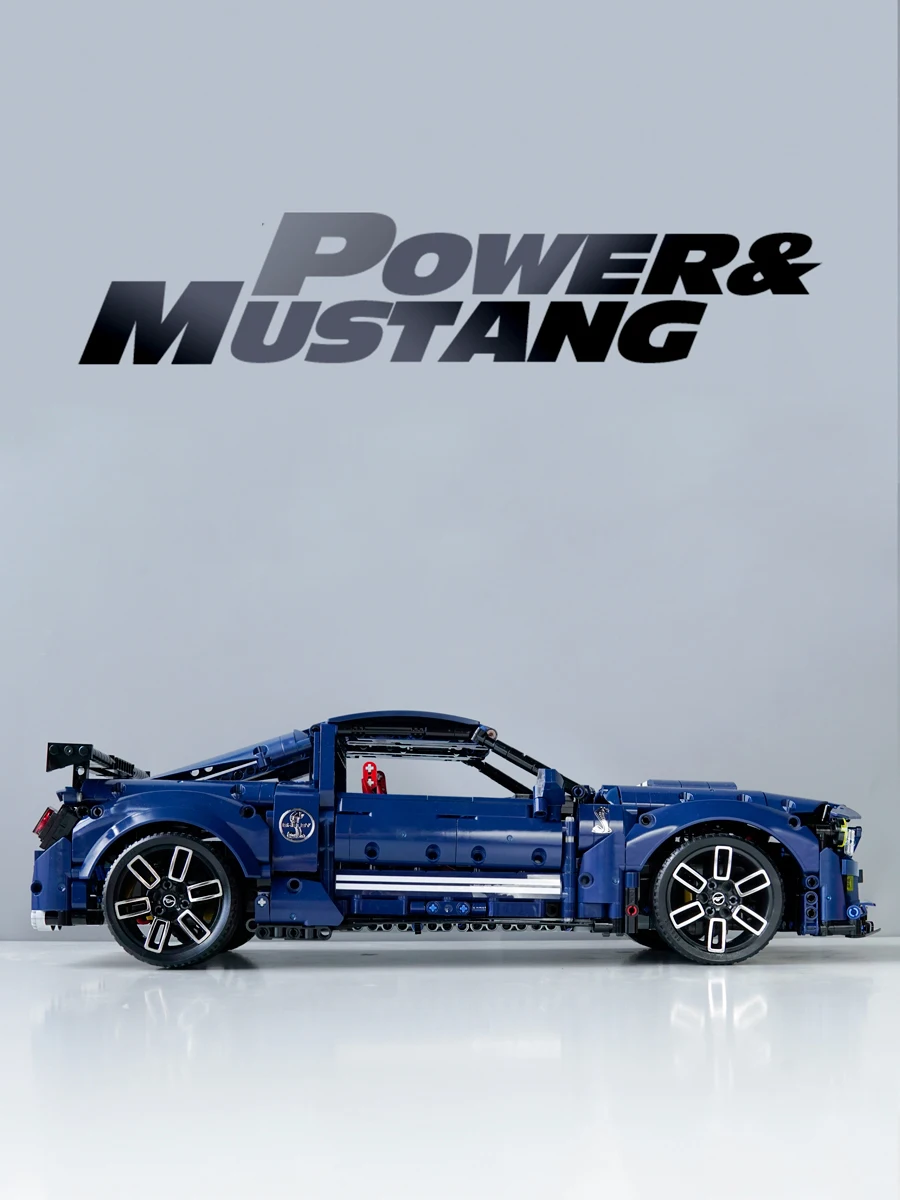 2814PCS Technical Mustang Shelby GT500 Muscle Sport Car Building Blocks Super Speed Vehicle Bricks MOC Toy Boy Birthday Gift