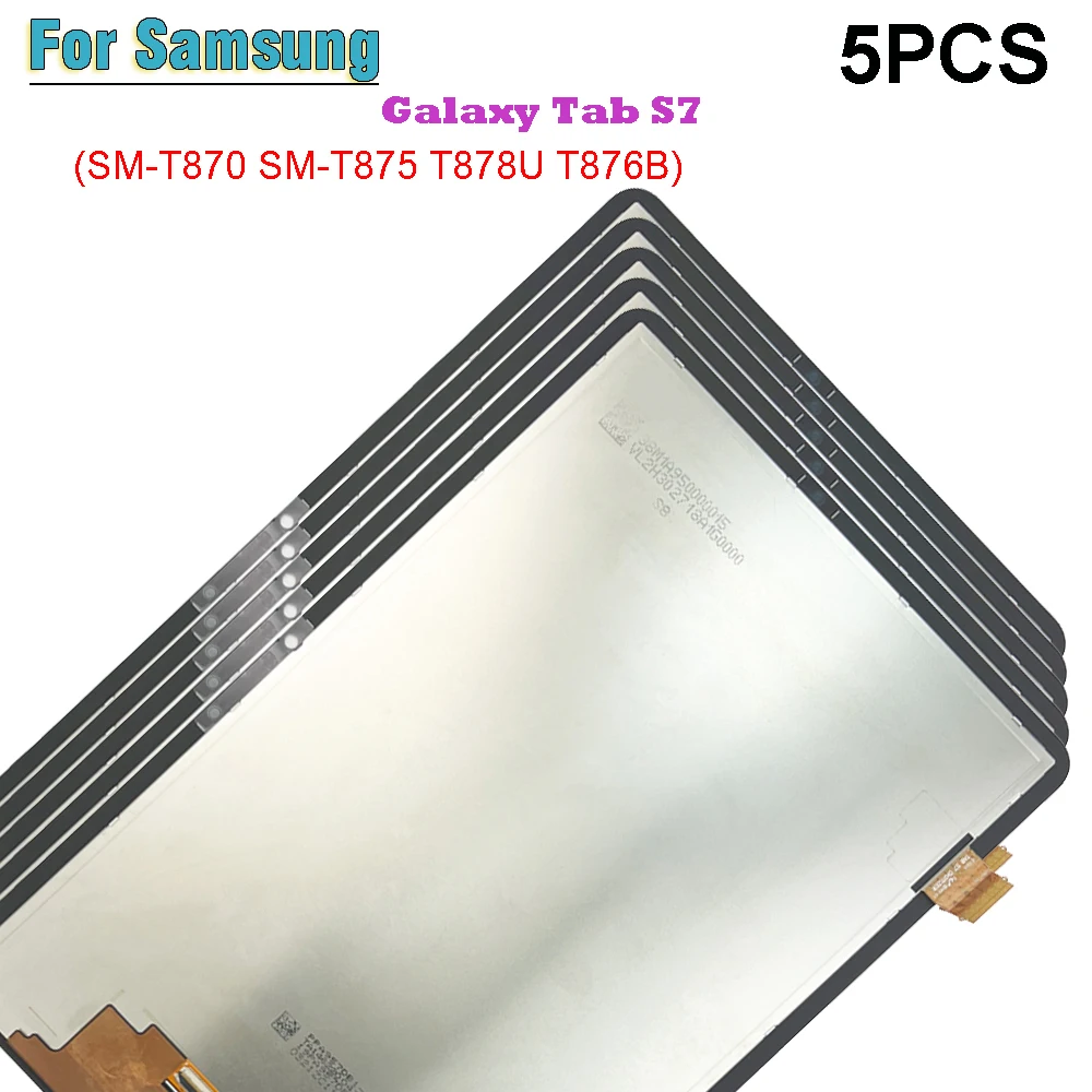 

5PCS For Samsung Galaxy Tab S7 SM-T870 SM-T875 SM-T876B T870 T876 LCD Display Touch Screen For Samsung Tab S7 LCD Screen