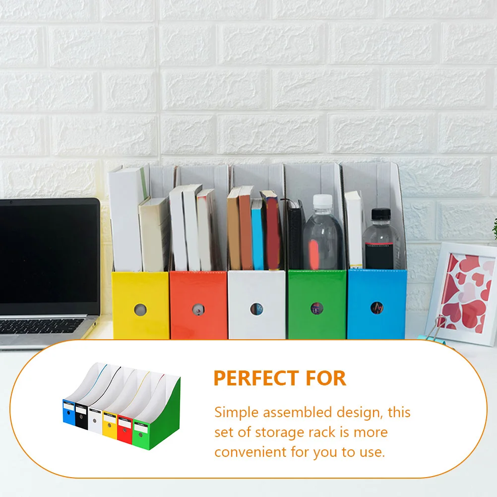 6 pezzi portadocumenti colorato portadocumenti da tavolo affidabile portadocumenti da ufficio per libri, file, riviste, documenti
