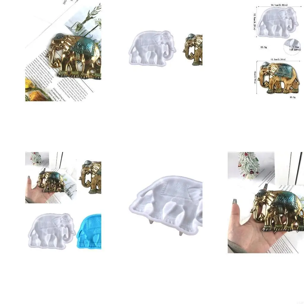 

Стерео слон эпоксидная литейная форма для настенного крепления Декор DIY ремесла