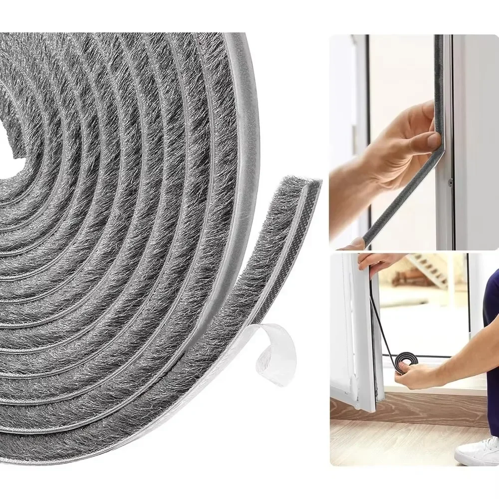 Door and Window Seal 32.8 Feet, Self-adhesive, Strong Adhesion, Sound Insulation, Wind, Dust