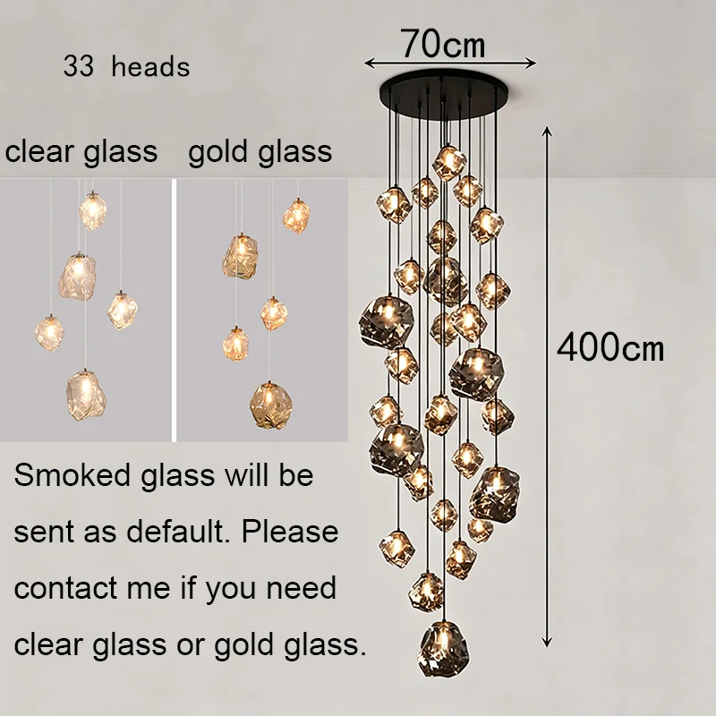Moderne trapkroonluchter Hanglampen binnenverlichting Plafondlamp hanglamp led Kroonluchters voor woonkamer binnenverlichting