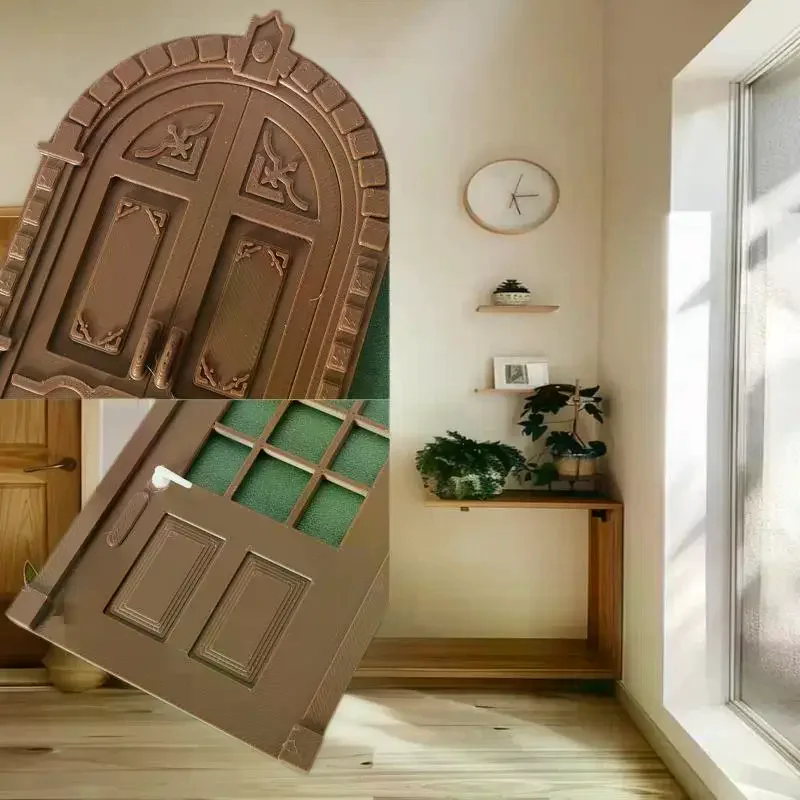 Europese stijl 1/12 simulatiedeurmodel voor poppenhuizen; Ideaal voor constructie van microscènes