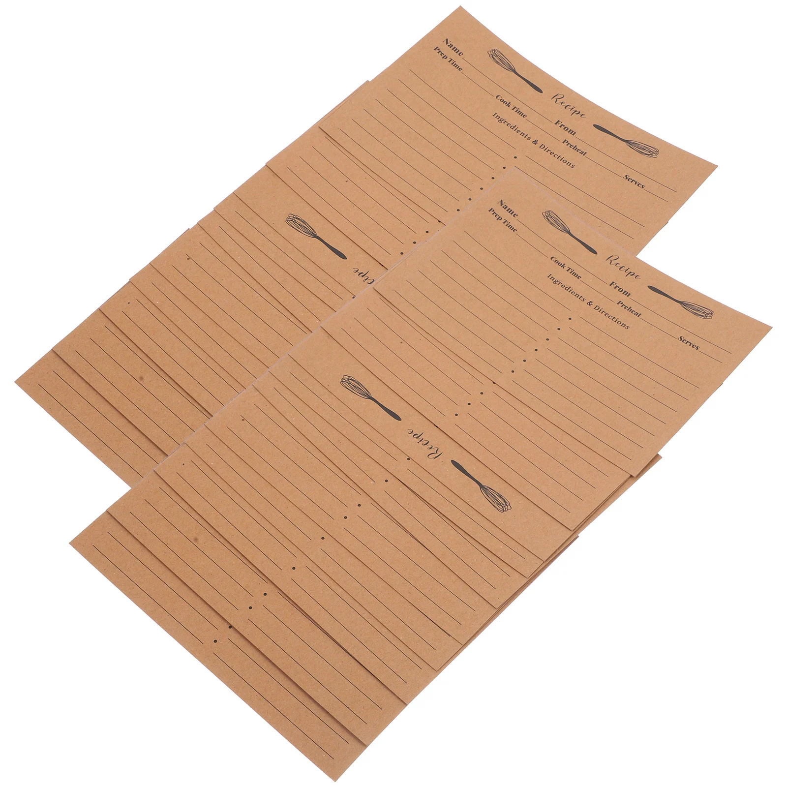 20 قطعة وصفة مزدوجة الوجهين فارغة ملاحظة حمية الطبخ المطبخ المنزل الغذاء وصفة سميكة بطاقات الهدايا المطبخ Diy بها بنفسك بطاقات