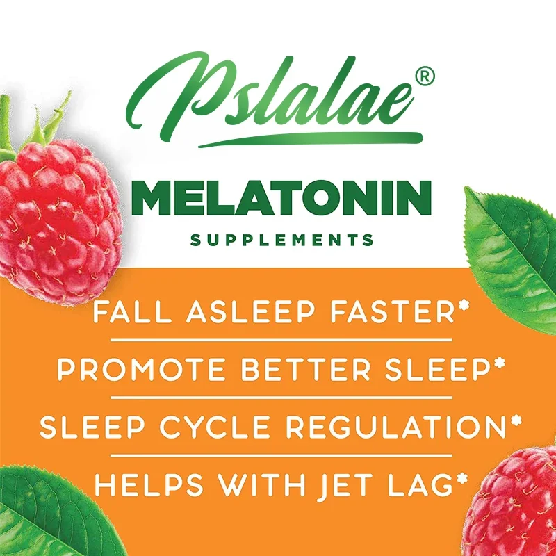 Melatonina 5 Mg - Suplemento Galinoso Aromatizado Naturalmente - Mejora o Sono Não OGM, Sem Glúten