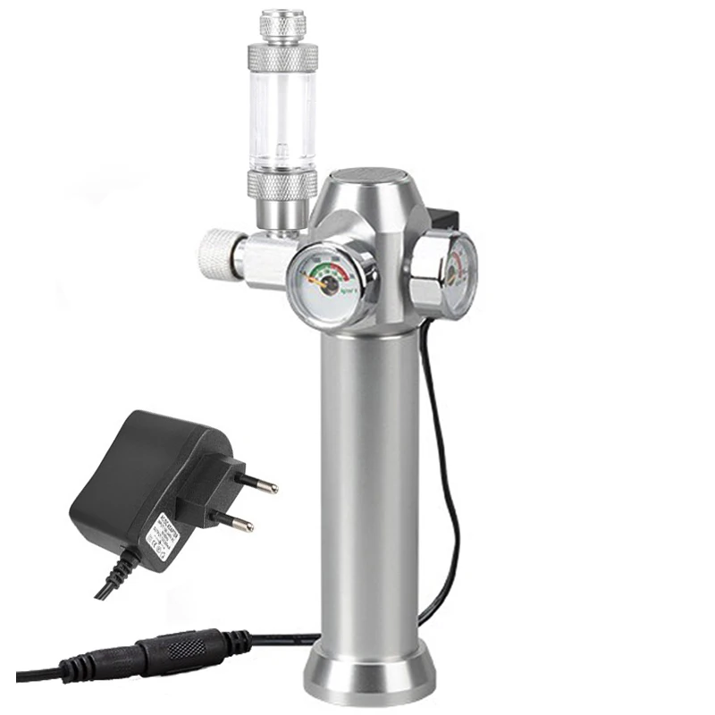 

Aquarium CO2 regulator Solenoid valve Bubble counter Small gas cylinder Fish tank CO2 sleeve type 3-8UNF pressure reducing valve