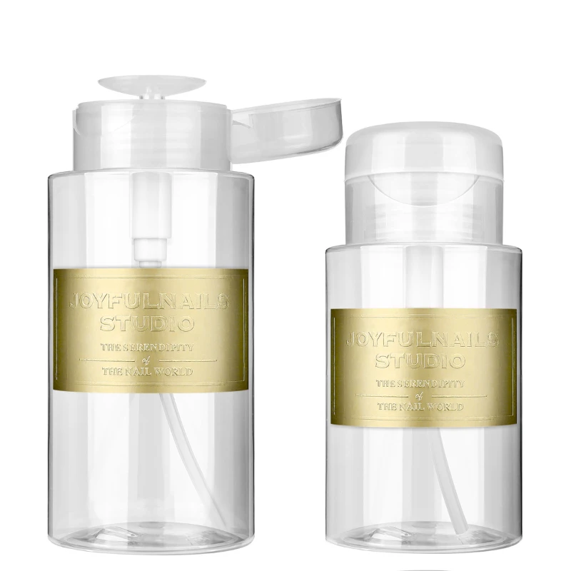 150/300/500ml Presse Nachfüllbare Flaschen Tragbare Nail art Polish Remover Reiniger Make-Up Flasche Drücken Pumpe Spender maniküre Werkzeug