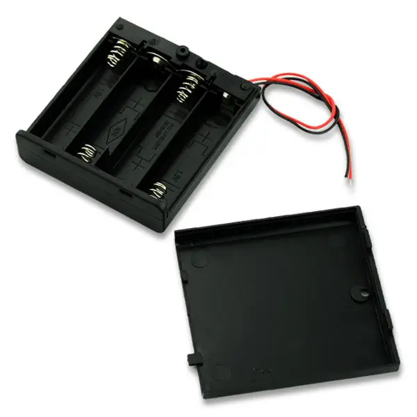 4Pcs AA AAA 9V Battery Holder 3 4.5 6V For 2 3 4 X AA Battery Holder Case Box With Wire Leads For 2 3 4 * AA AAA Batteries Case