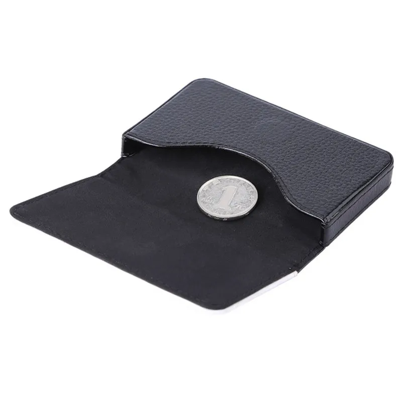 High Quality Sublimation Blank Business Card Holder Case PU Leather Cards Boxes For DIY Logo Heat Press Printing  Gift