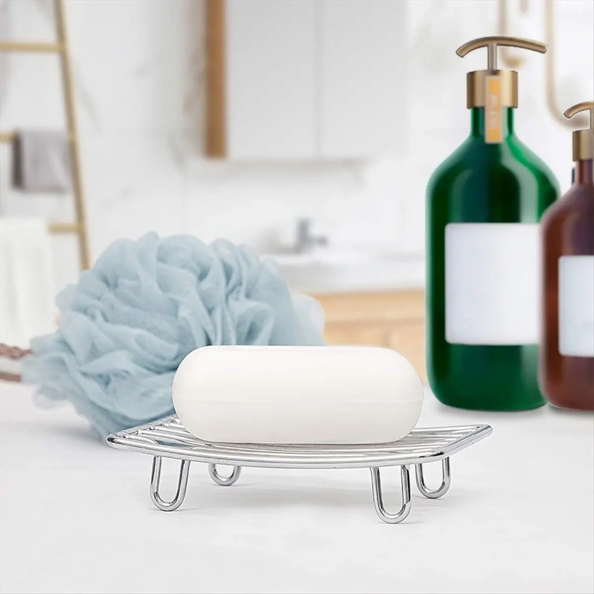Bar Soap Dish Holder for Shower Bathroom Rust Proof Self Draining 304 stainless steel Bar Soap Dish Holder
