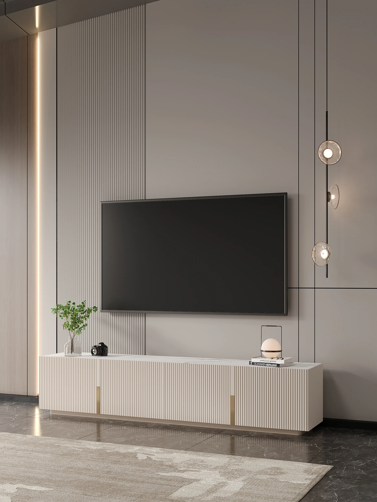 Factory Direct 2026 Supporti TV moderni e semplici in legno Mobili per soggiorno Mobile TV e tavolino Set Console multimediale