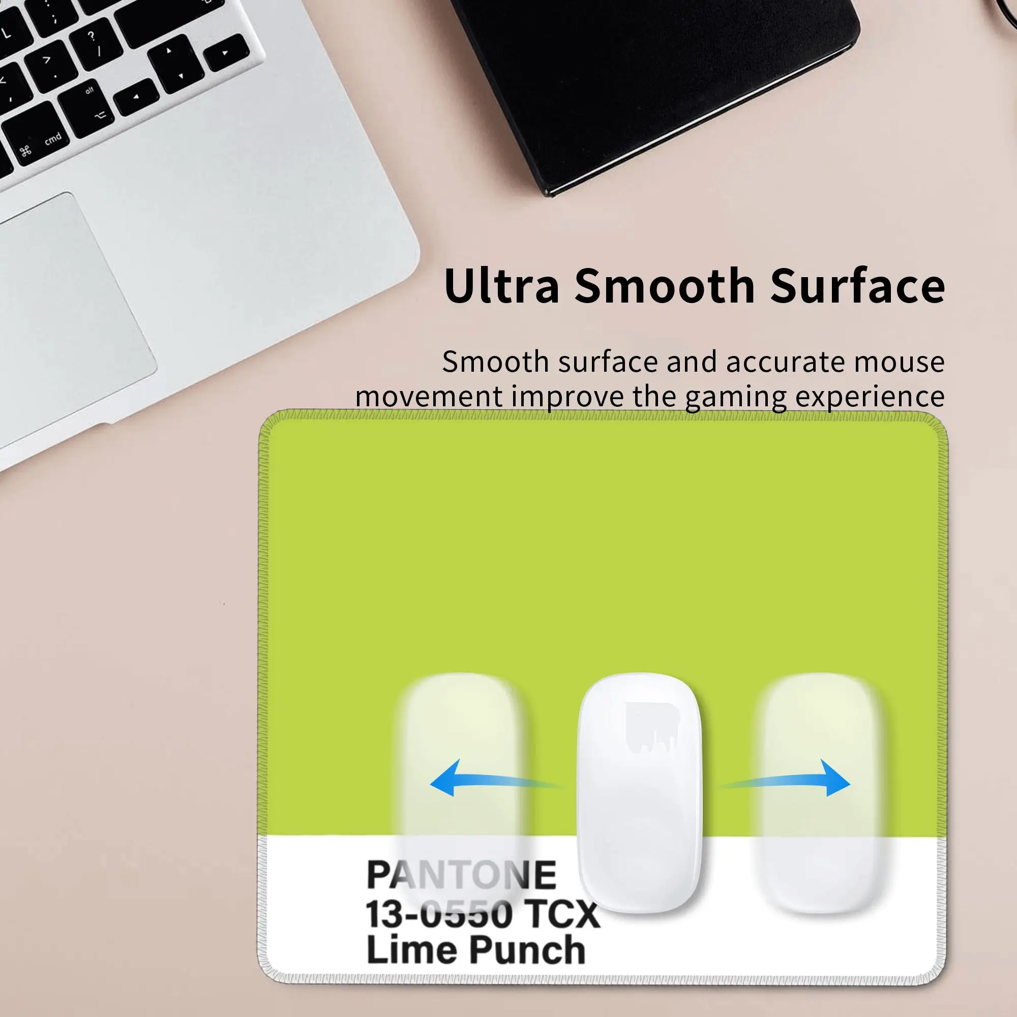 Pantone 13-0550 TCX Lime Punch Mouse Pad Keyboard Komputer Mouse Mat Gaming PC Laptop Desk Mat Alas Meja Kantor