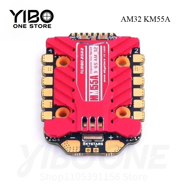 AM32 KM55A 32Bit 3-6S 20×20MM 4in1 ESC For FPV Racing Drone -1pcs