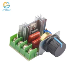 2000W AC 220V SCR Voltage Regulator Dimming Dimmers Motor Speed Controller Thermostat Electronic Voltage Regulator Module