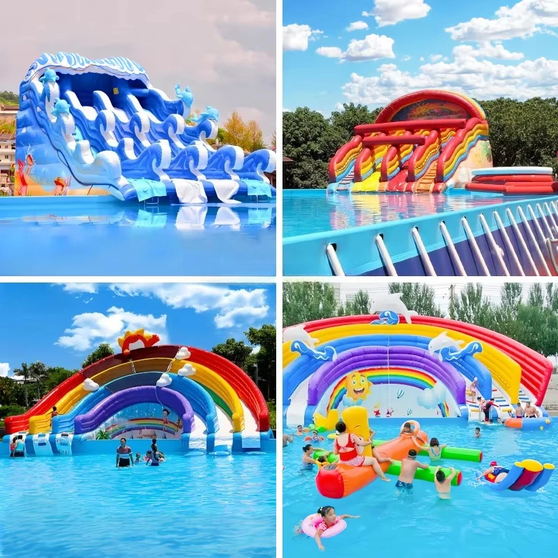 Parque Acuático Inflable con T - Outdoor Adventure Center reseña y precio