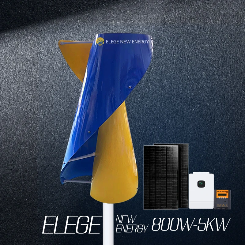 ELEGE Ukraine 600w 1000w 5kw wind generator 10kw maglev wind generator vertical axis wind generator kit