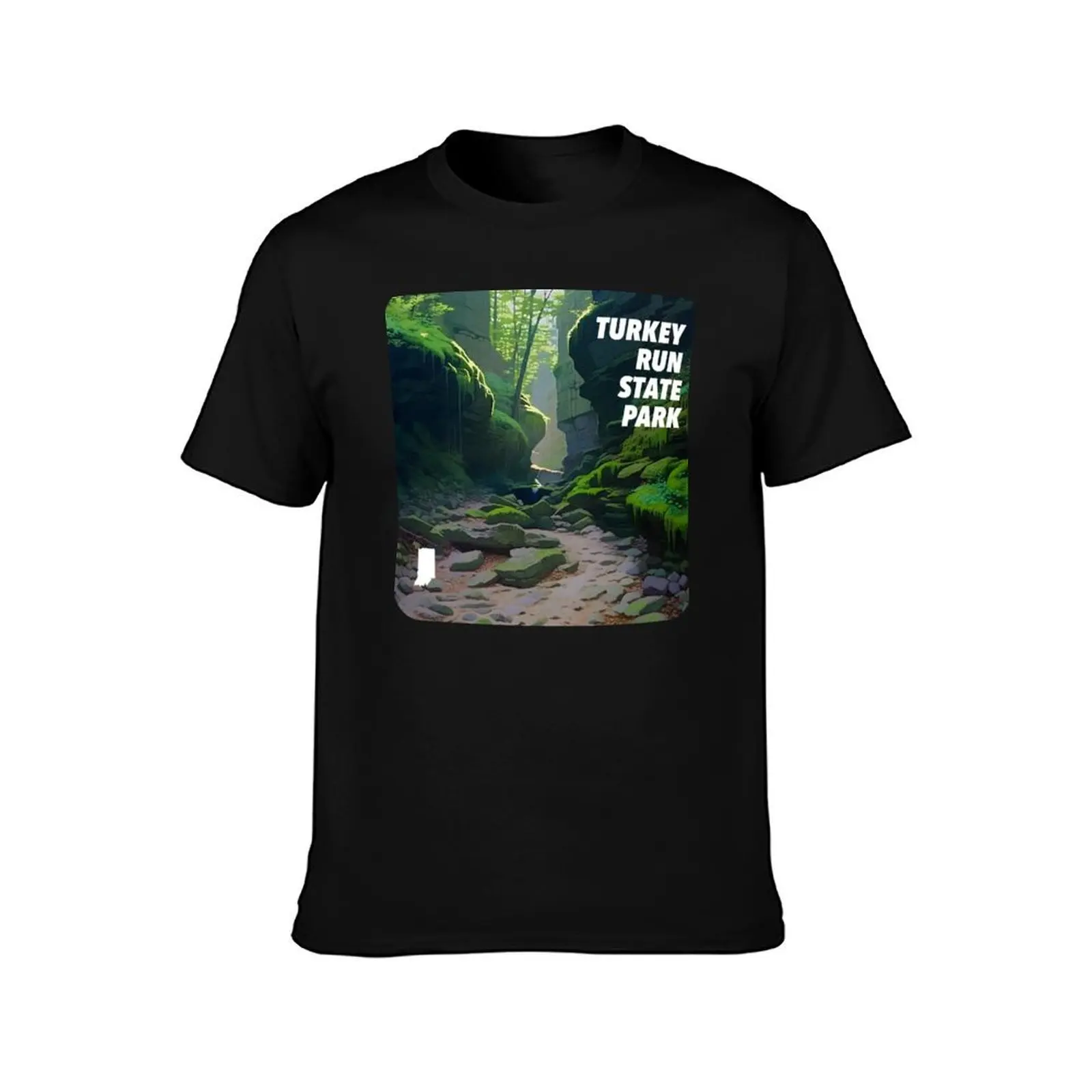 Turkey Run State Park T-Shirt Summer Casual Cotton Tee Oversized Streetwear Tops Vintage Graphic Print Unisex Men Women
