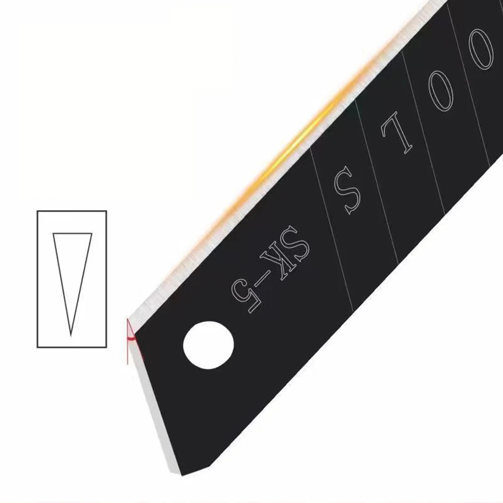 18MM Utility Knife Blades SK5 Carbon Alloy Steel Paper Office Stationery Art Paper Cutting DropShipping 10/20/30/50/100PCS