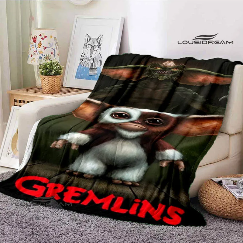 Gremlins Anime Printed Blanket Kids Warm Beautiful Blanket Flannel Soft Cozy Blanket Home Decor Birthday Gift