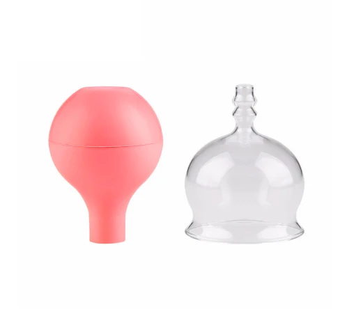 5 Size Facial Cupping Glass Cups , Cellulite Remover Vacuum Suction Massage Cups for Relieve Pain Beauty Acupoint Stimulation