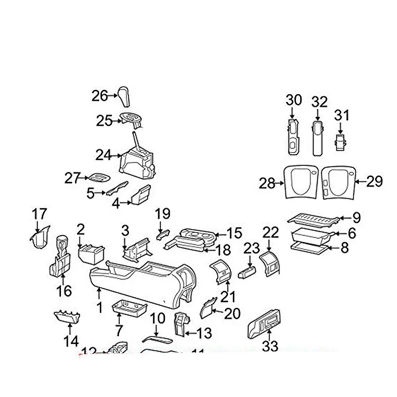 Car Center Console Drinking Water Cup Holder for S Class S300 S400 S500 1996-2005 2206800014